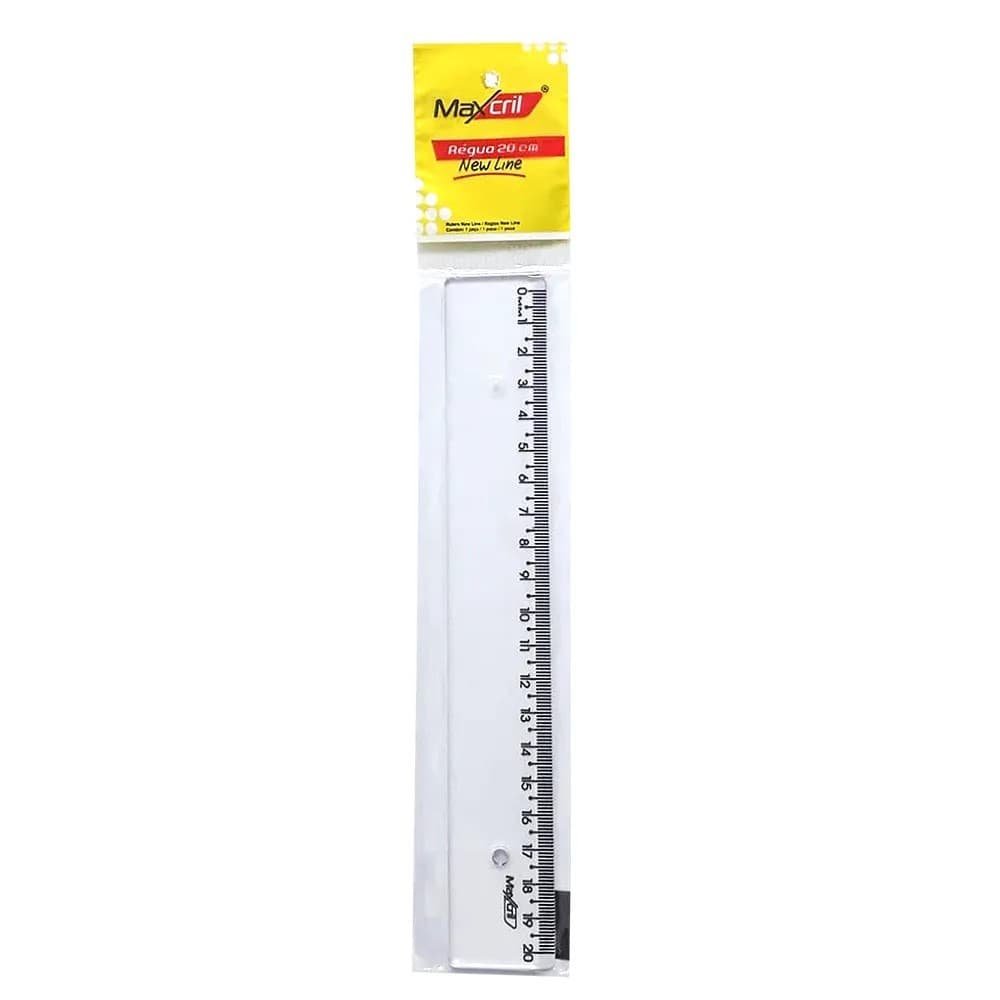 Régua 20cm New Line - Maxcril