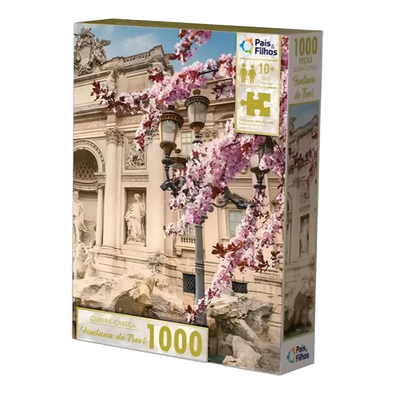 Quebra Cabeça 1000 Peças Fontana Di Trevi - Pais e Filhos