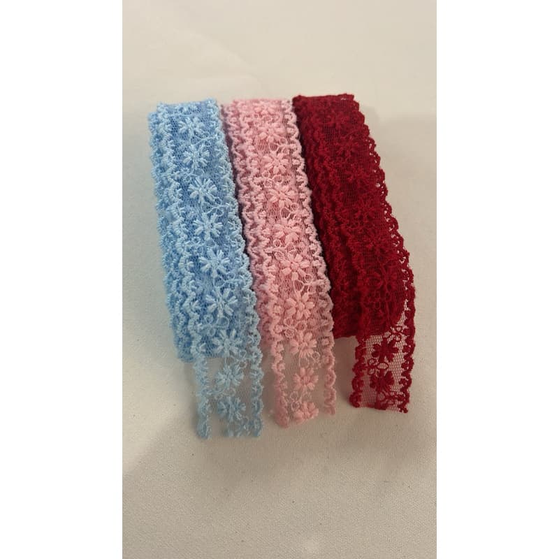 RENDA ESTREITA DE 2 cm/ KIT COM 6 metros