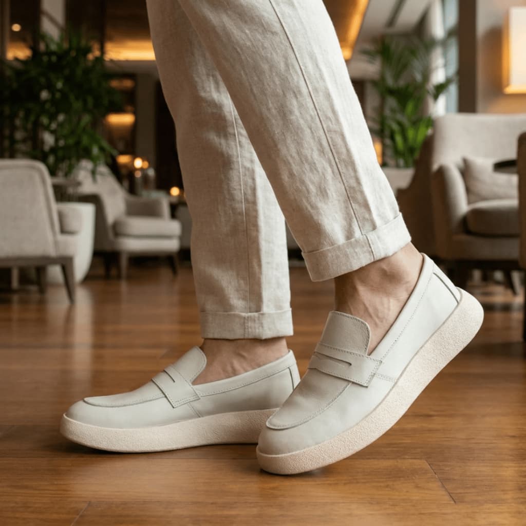 Sapato Mocassim Italiano Sport Fino De Couro Legítimo Macio Masculino Lançamento