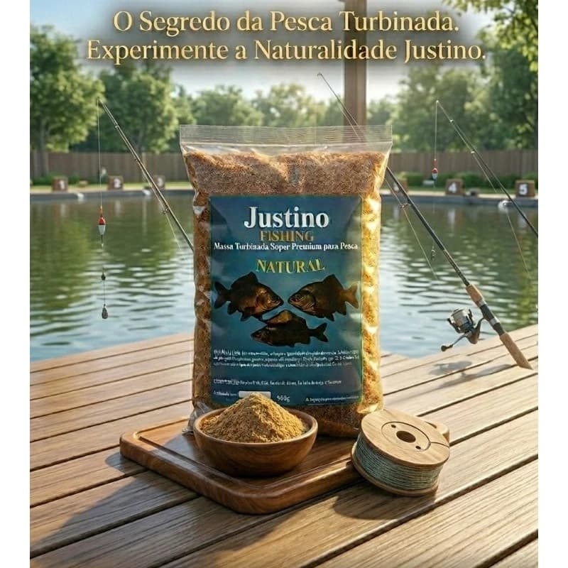 Massa de Pesca Especial 500g Alta Atratividade Isca Natural Super Premium Turbinada Tilápia Pacu