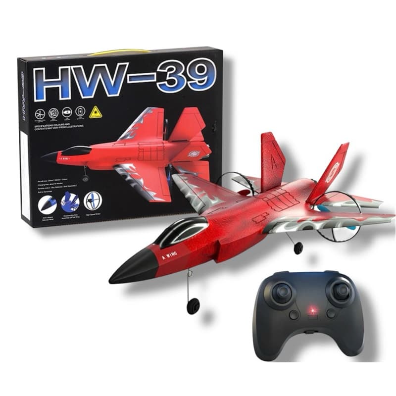 Avião Planador de Controle Remoto aeromodelismo  F-35 Jet - Resistente em Espuma EPP com Luzes LED