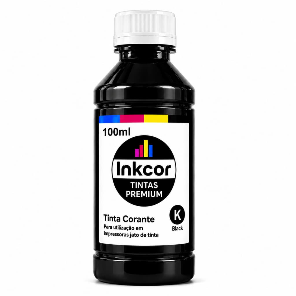 Tinta Recarga Cartucho Preto 668 667 664 662 Compatível Impressora HP 2774 2874 2600 Contém 100ml
