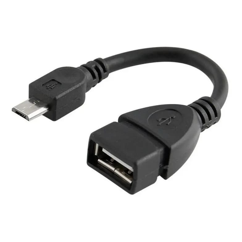 Cabo OTG USB Micro USB V8 Adaptador Para Pen Drive Teclado Mouse Controle Plug & Play