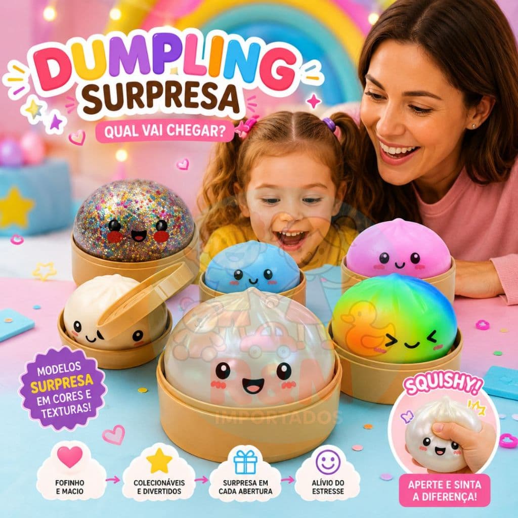 Brinquedo Squishy Mini Bao Antistresse Fofo Macio Variação Colecionáveis Surpresa Fidget Toy