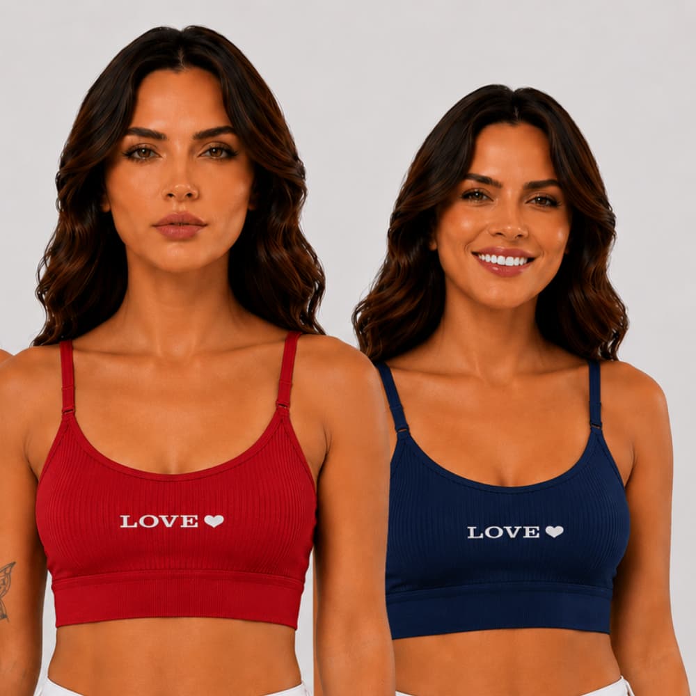 Top Canelado Sem Bojo Academia Alça Ajustavel Moda Fitness Sutia Feminino Sem Aro