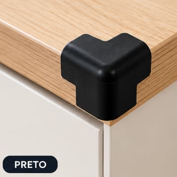 Protetor de Quina viva  Preto, Branco ou Bege Para Móveis Mesa Armário Segurança (Feito em PLA não é silicone)