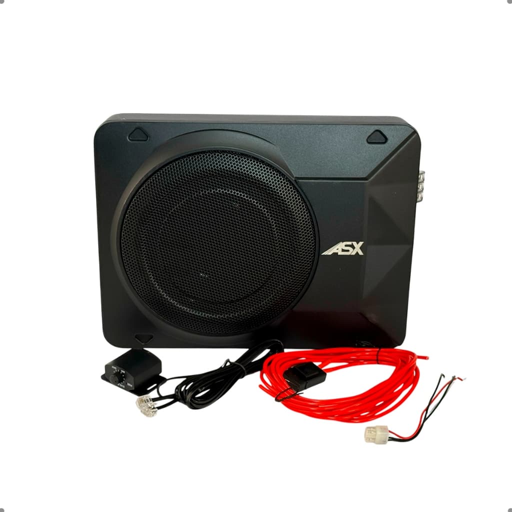 Caixa de som subwoofer potente ASX som auto resistente durável 8 polegadas