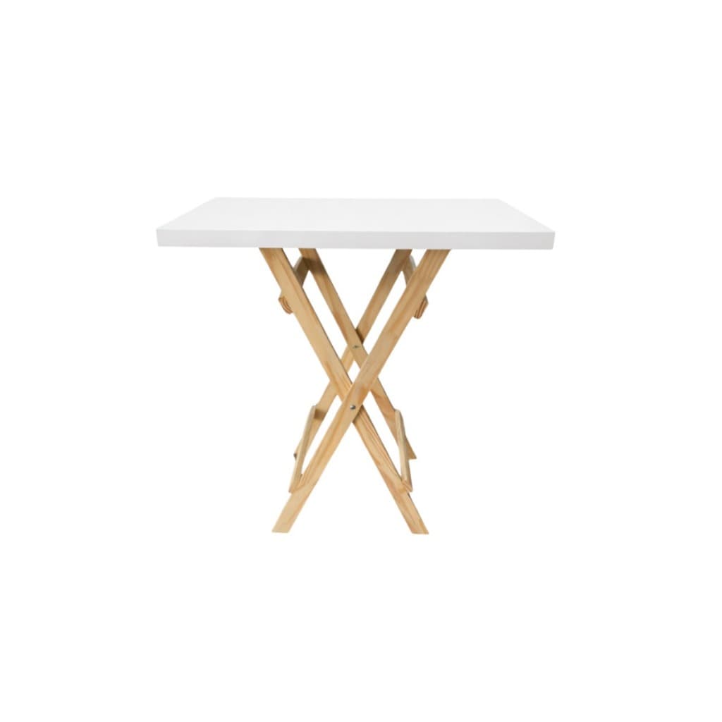 Mesa Cavalete Decorativo Pinus Desmontável Tampo MDF Para Festas Decoração Casa Eventos Aniversario