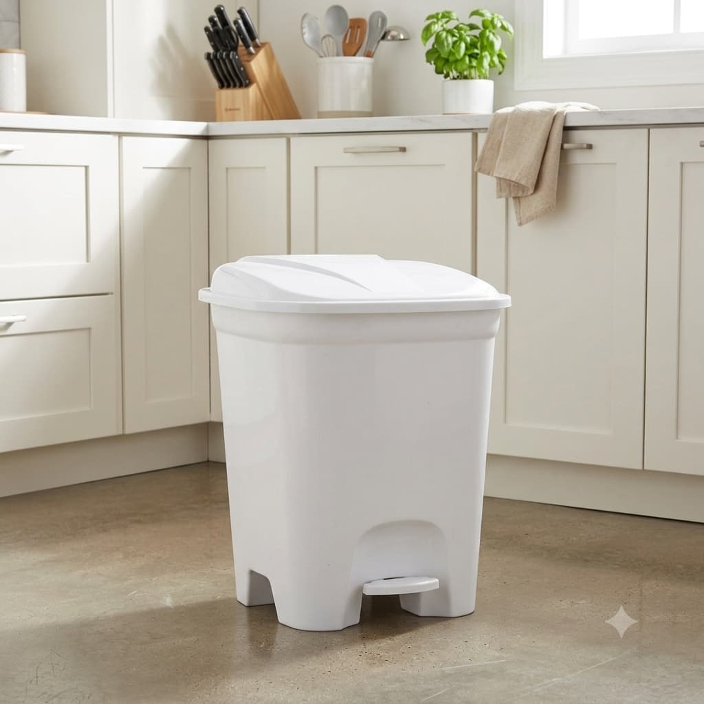 Lixeira Quadrada Lavanna Rischioto Com Pedal 7,5L/ 14L