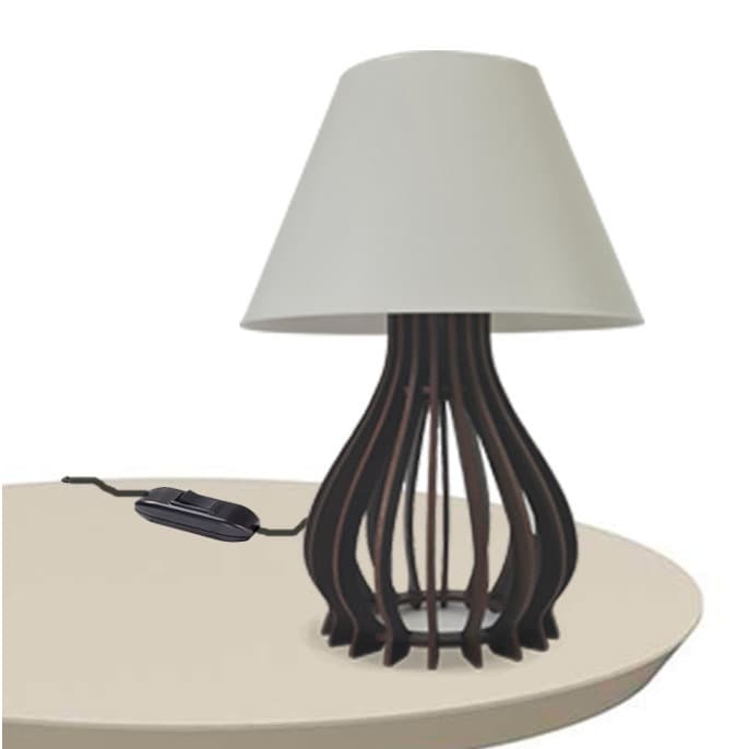 Abajur Gotinha Luminaria de mesa sala quarto cabeceira - luxo