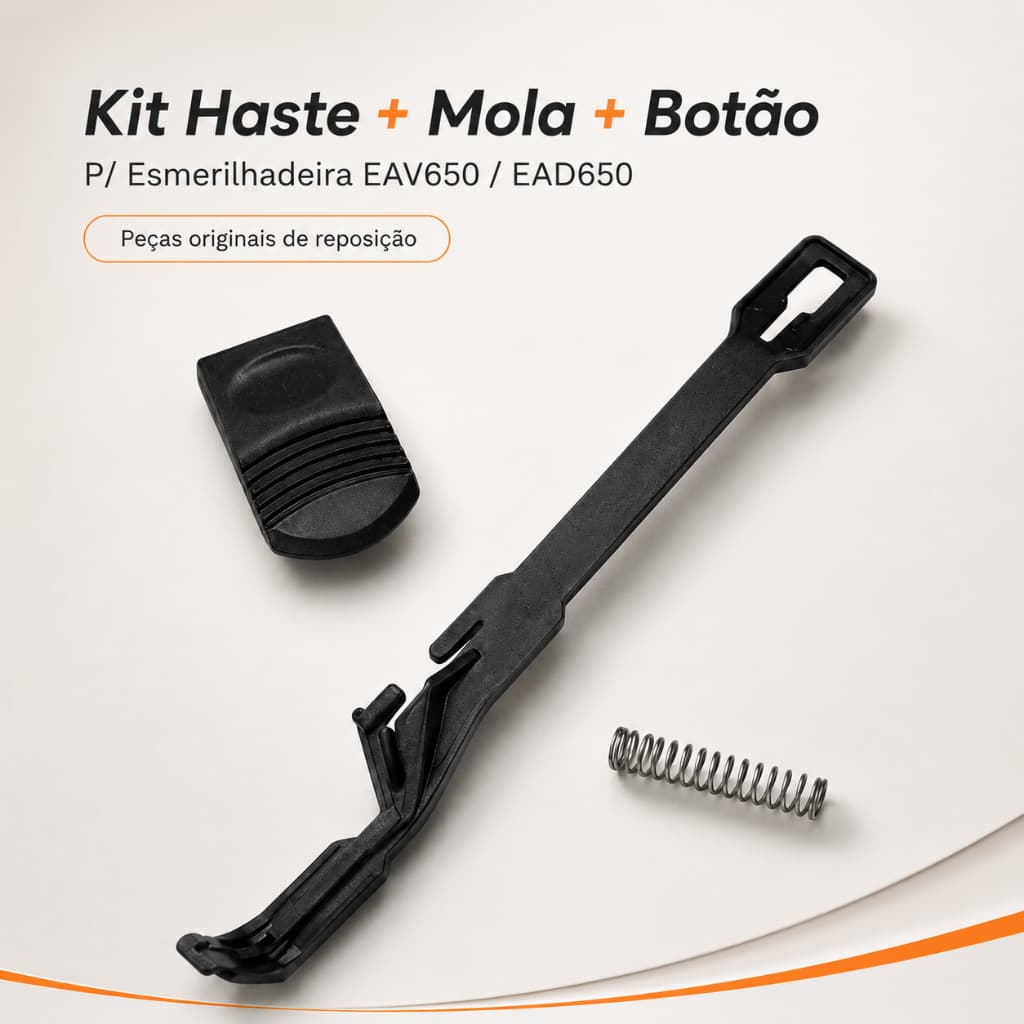 Kit Haste Mola Botão Esmerilhadeira EAV650 Vonder EAD650 DWT Original