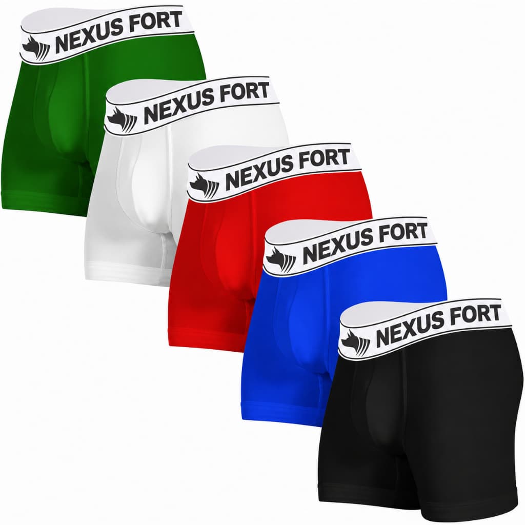 Kit Com 5 Cuecas Plus Size Extra Grande De Microfibra Masculina