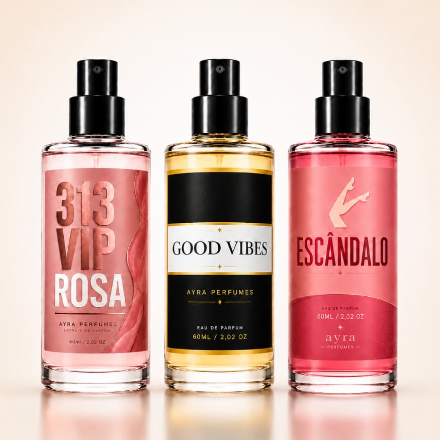 Body Splash Feminino Sedução Provocante Floral Frutal Fixação Marcante Longa Duração Kit Presente