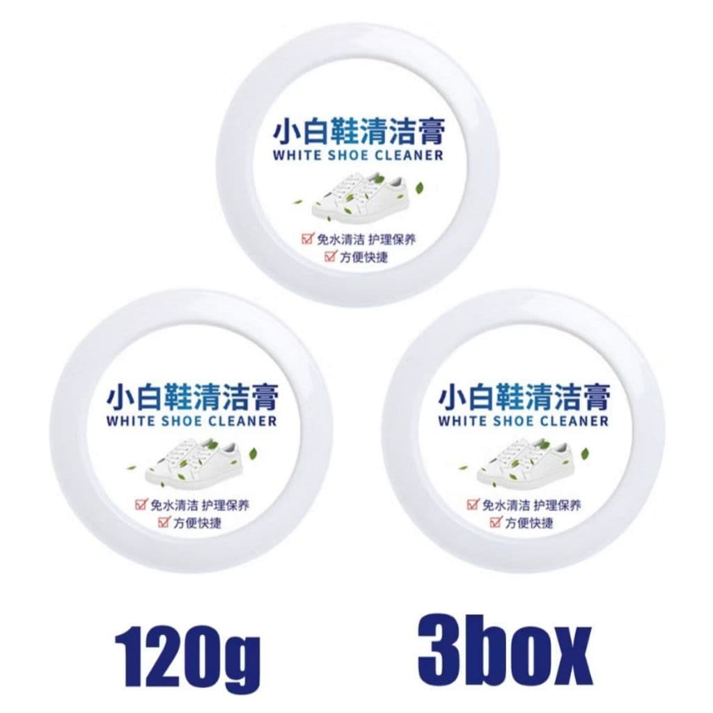 Kit 3 Cremes Limpadores Multiuso 120g Para Interiores De Carros Limpa Painel Banco De Couro Com Esponjas
