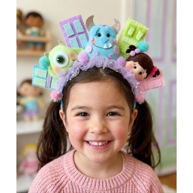 Tiara Monstros SA | Tiara Boo | Tiara festa luxo | Tiara 1 aninho