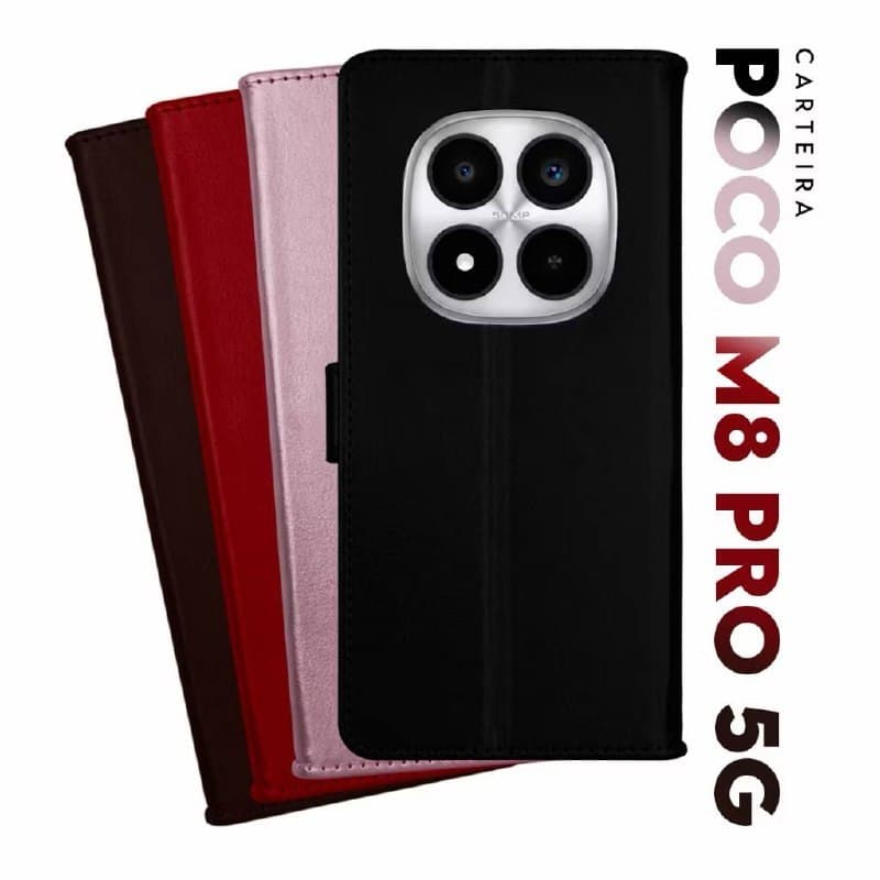 Capa Capinha Case Carteira Flip Proteção Riscos Choques Quedas Alta Durabilidade Design Moderno Lateral Antiderrapante