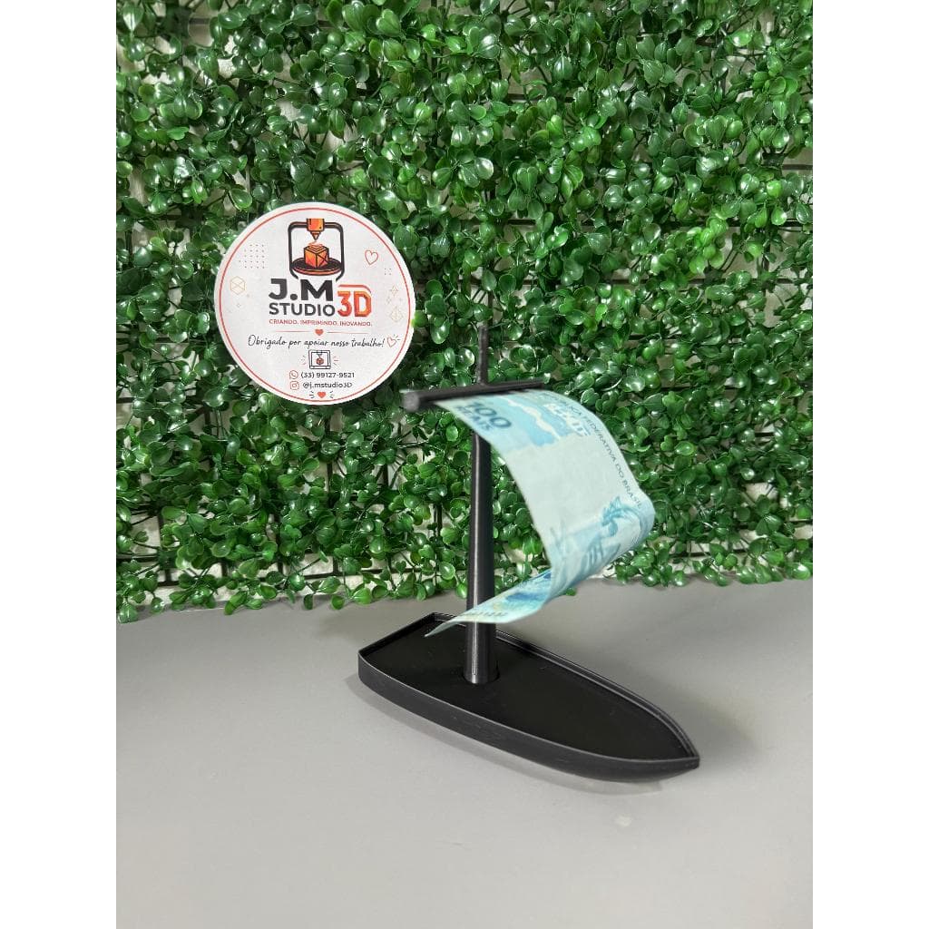Porta Dinheiro Barco Flutuante Decorativo