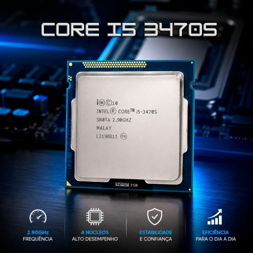 PROCESSADOR CORE I5 3470S LGA 1155 4 NÚCLEOS, 2.9GHZ MAX 3.6GHZ OEM