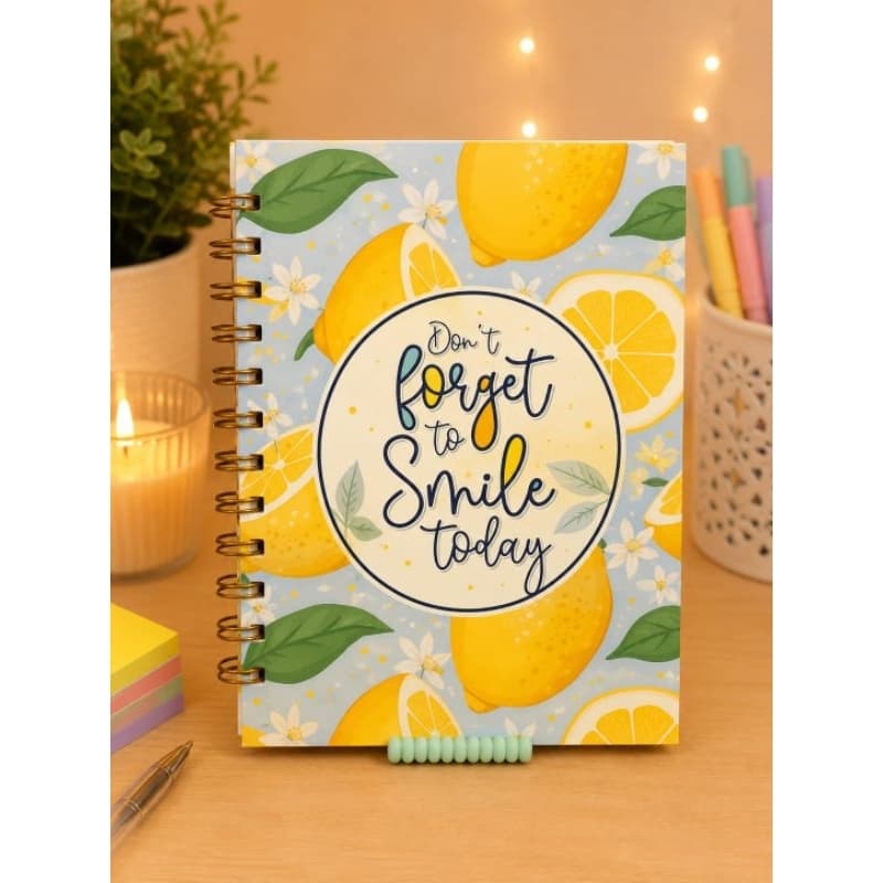 Caderno Bloco Pautado Espiral da Gratidão