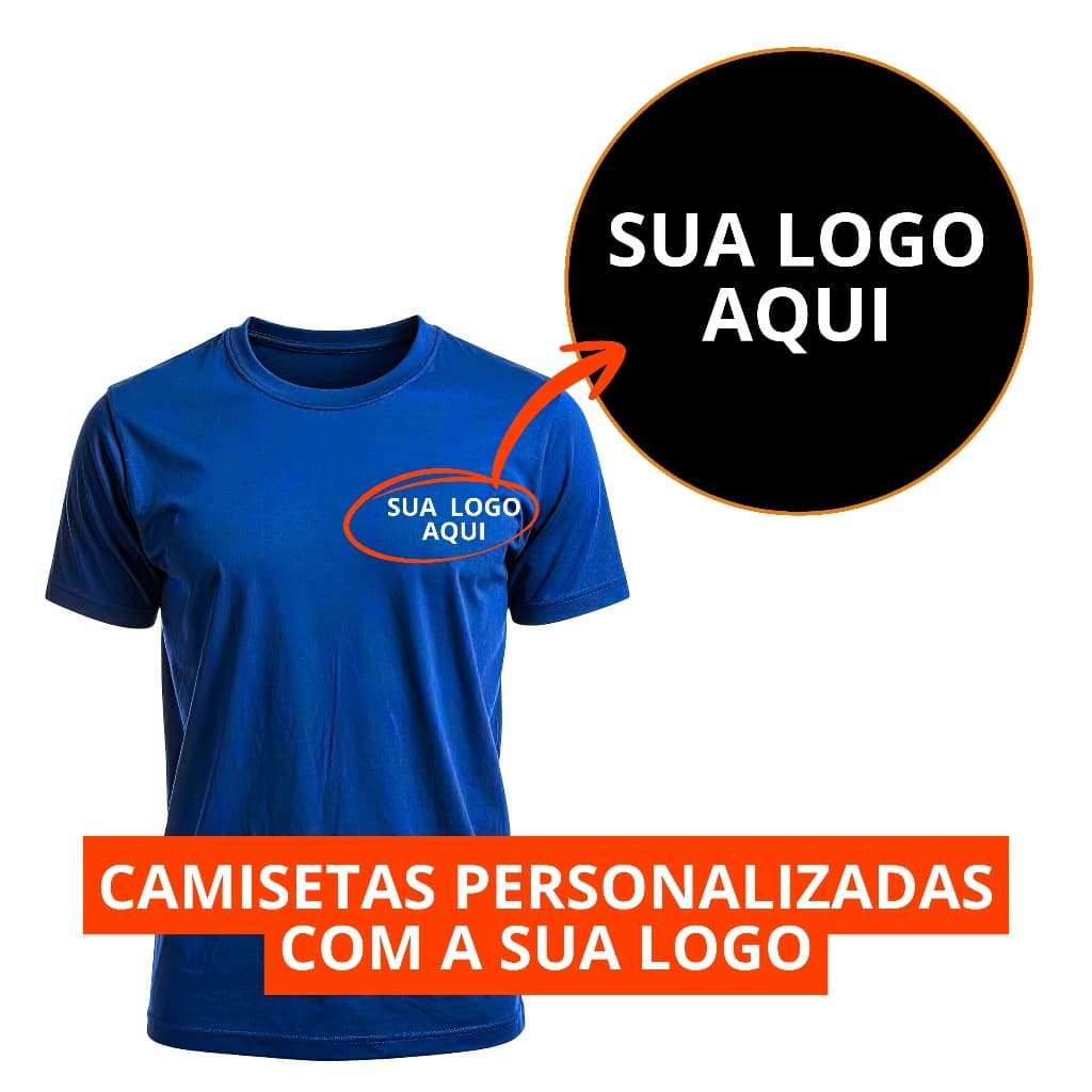 Camisetas Uniformes Personalizada Com a Sua Logo No Peito e Nas Costas 100% Premium