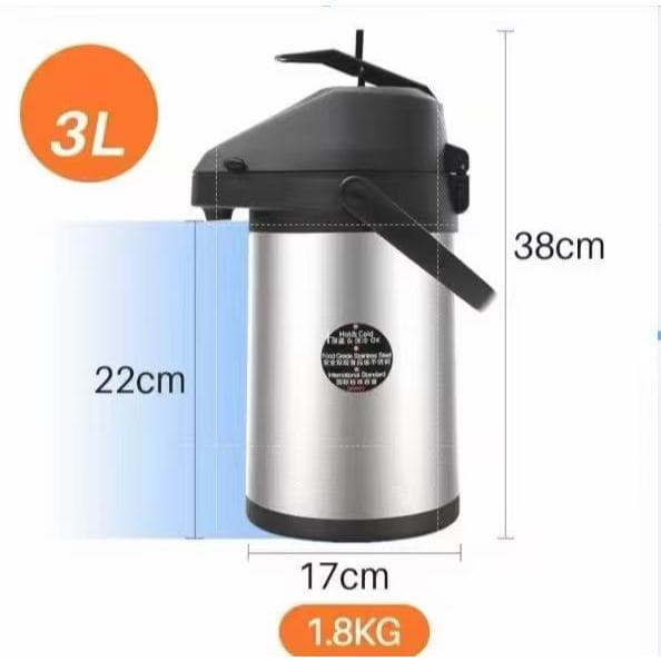 Garrafa Termica 1.3L 2.5L 3L 4L 5L Quente E Frio Aco Inox