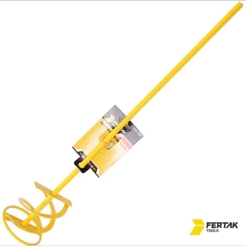 Misturador de Tinta 60x400mm Fertak Profissional | Mistura Massa Argamassa para Furadeira