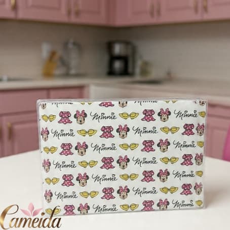Kit com 2 Lugares Americano Minnie Retangular-  Jogo Americano  PVC Impermeável ( Modelo A)