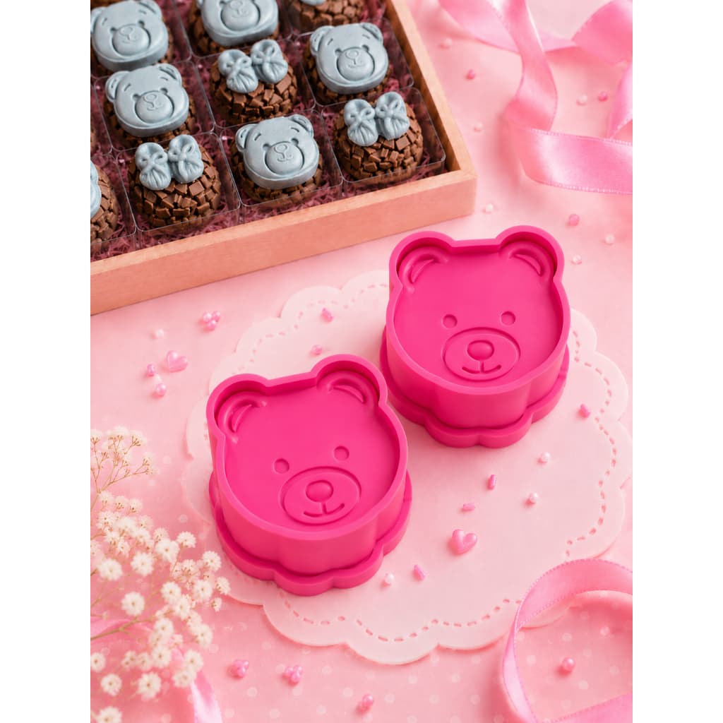 Ejetor Ursinho para Brigadeiro, modelador Doce, Docinhos Confeitaria