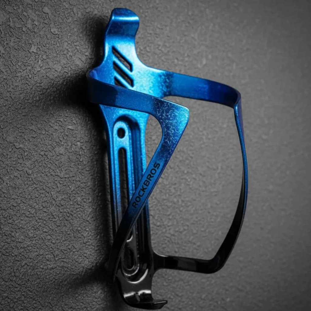Suporte Garrafa Caramanhola Bike Rockbros Aluminio Bicolor Metalizado