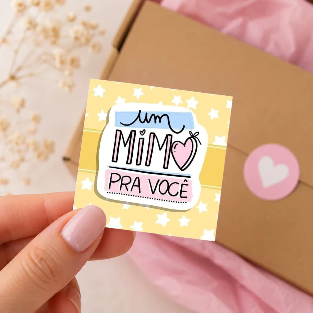 100 Tags Agradecimento ao cliente / Mini cartão para loja, empresa, mimo, pedido 5x5cm R:A12