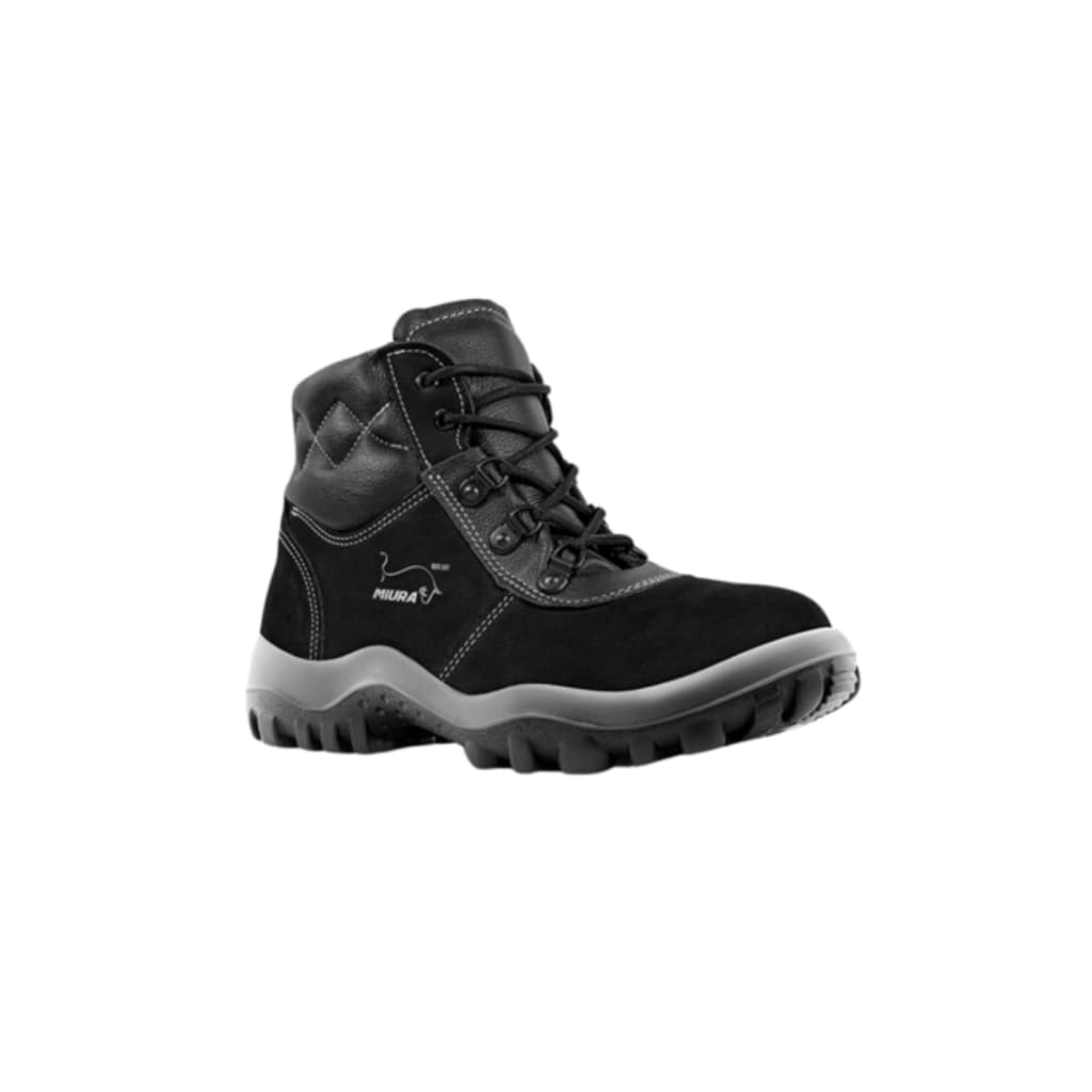 Bota Nobuck Safetline Miura Preta Pvc