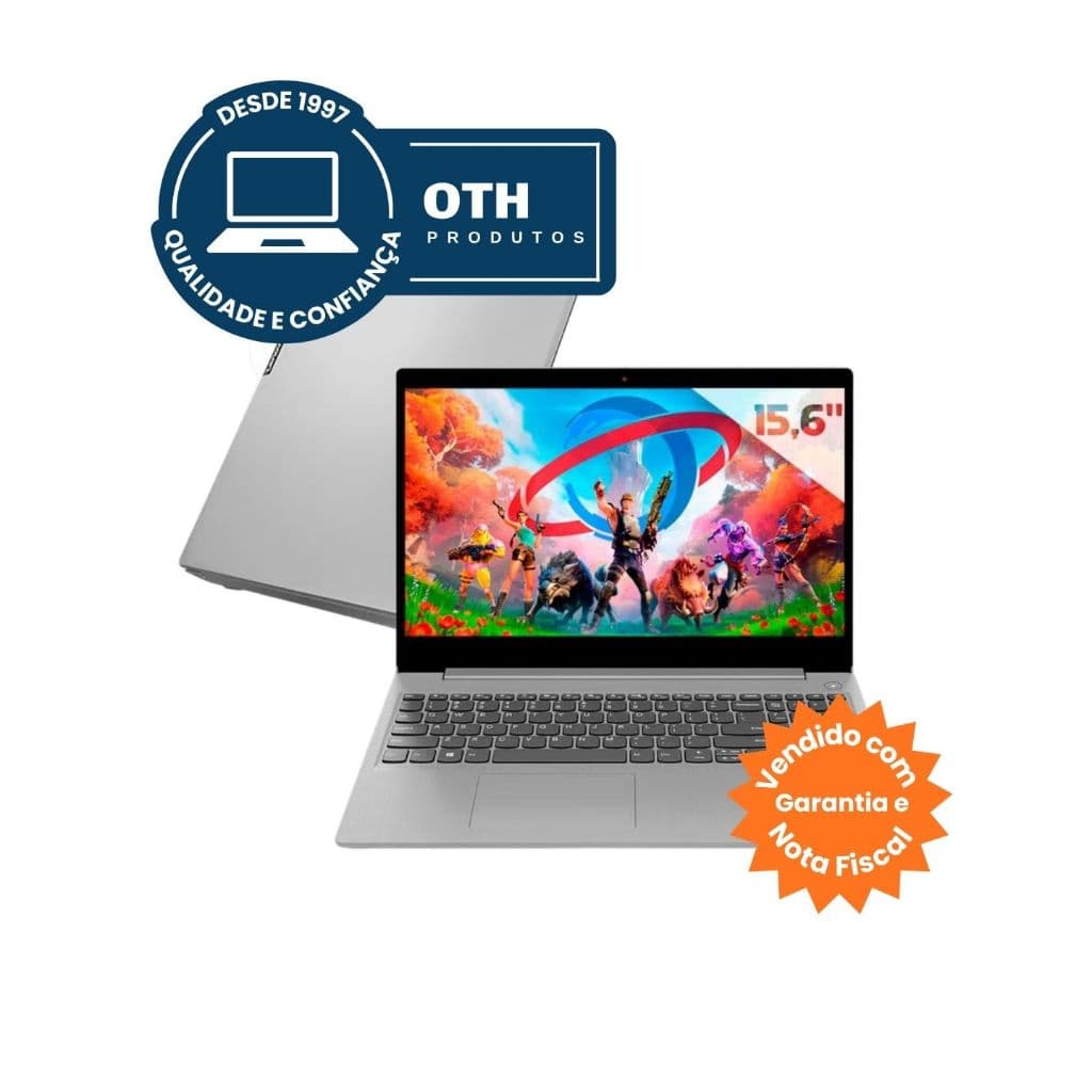 Notebook Lenovo IdeaPad S145, Tela 15.6", Intel Core i5, 8GB, SSD-480GB + 2GB Dedicada - Usado, Garantia e NF