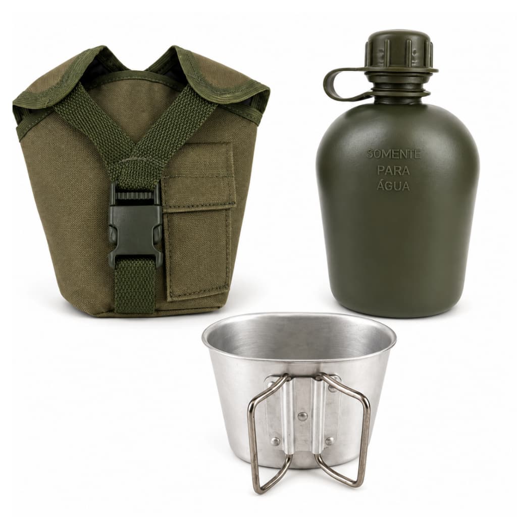 Kit Cantil + Porta Cantil + Caneco De Aluminio