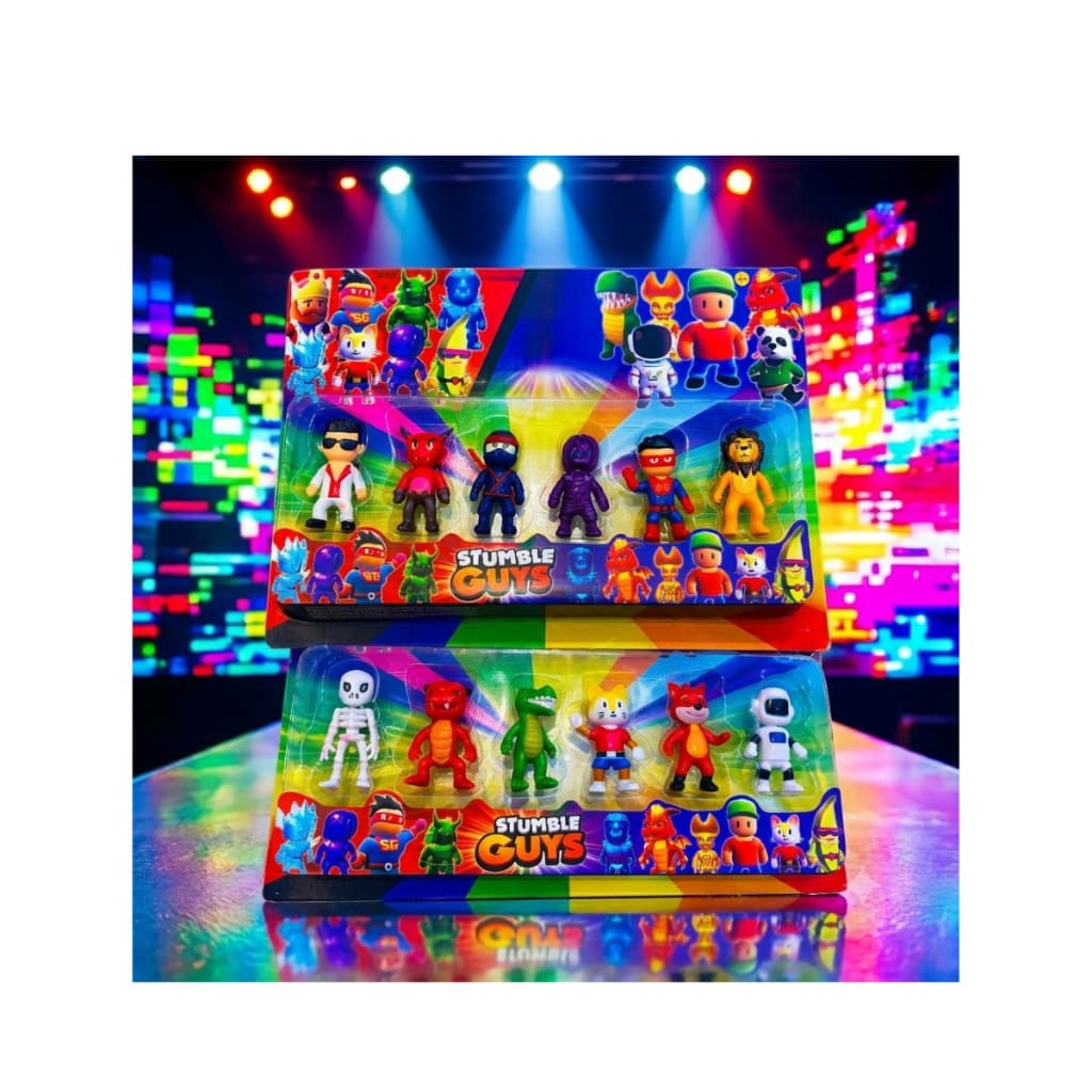 Kit Stumble Guys 12 Personagens Figuras Ação/ Jogo