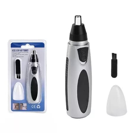 Aparador de Pelos Nariz e Orelha Elétrico a Pilha Cortador Facial Portátil Masculino Feminino LT-7302