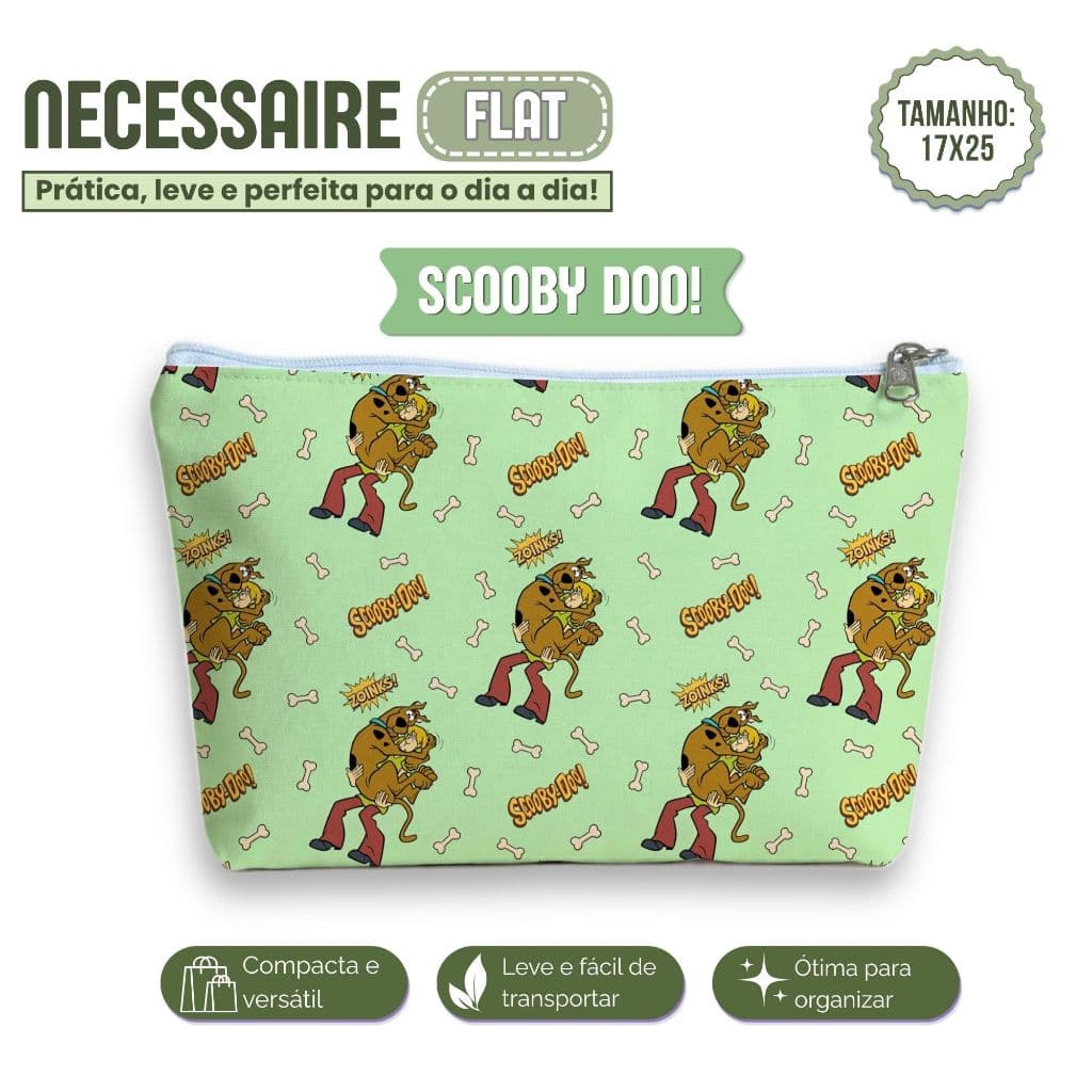 Necessaire Scooby Doo | Estojo Bolsa Maquiagem 25x17