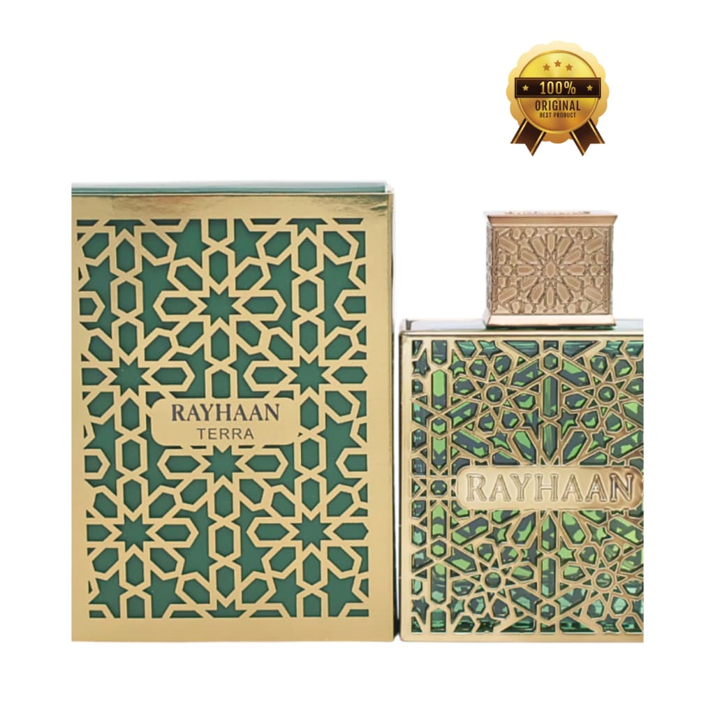 Perfume Rayhaan Terra Eau de Parfum Masculino 100ml Original Lacrado Alta Fixação