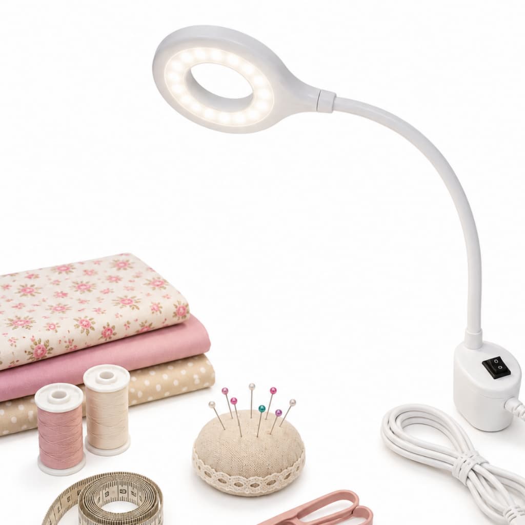 Luminária Led Para Máquina de Costura Profissional Flexível Haste Bivolt Universal Adaptavel