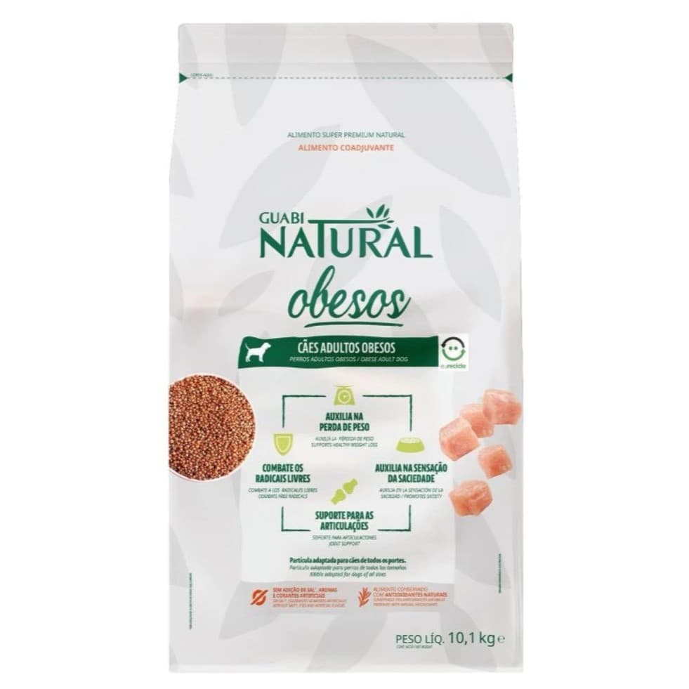 Ração Guabi Natural Cães Obesos Todos os Portes 10,1kg