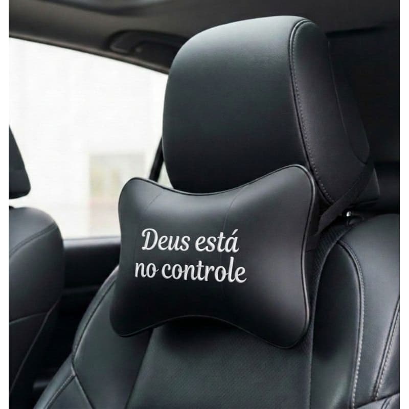 kit 2 Almofadas Automotiva Proteção Pescoço Cervical Em Courvin Deus Está No Controle