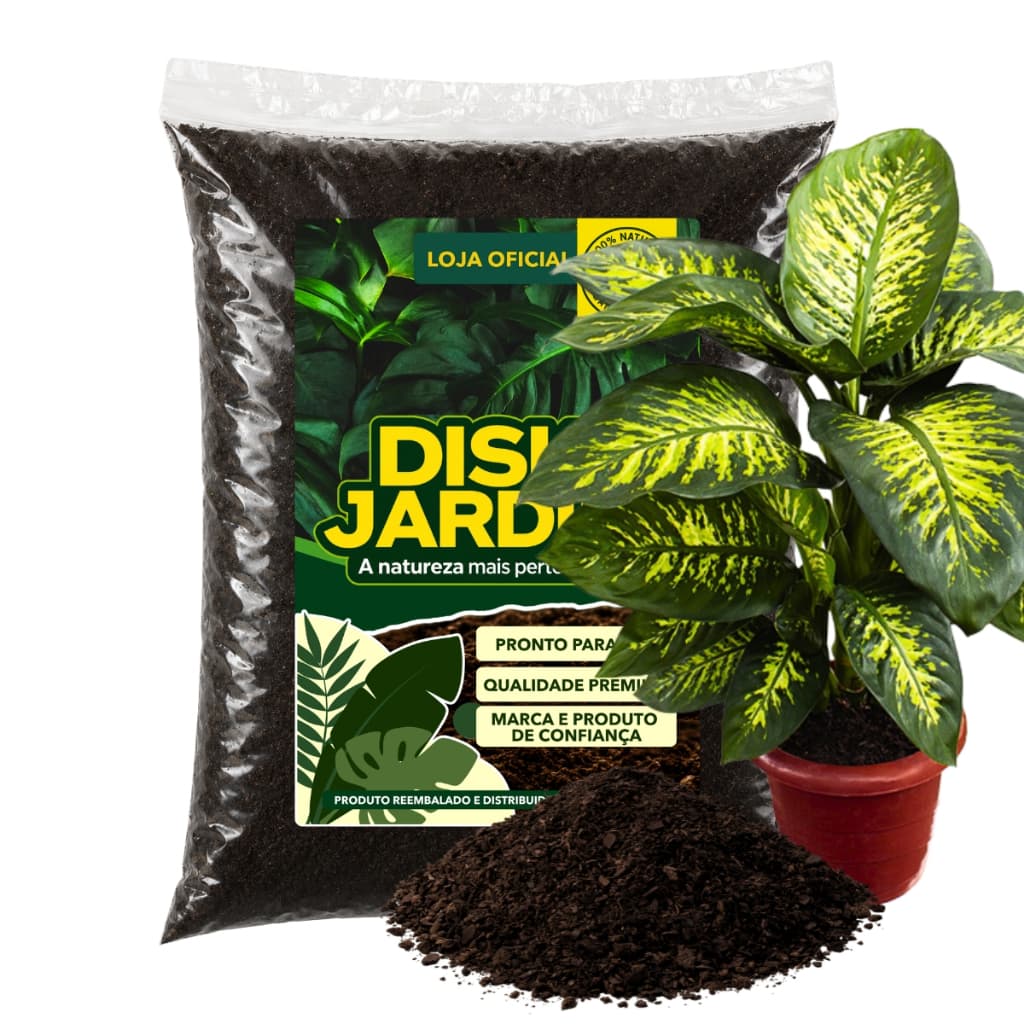 Terra Vegetal Adubada para Comigo ninguem pode Pronto Para Uso Jardim 2kg/5kg/10kg/20kg
