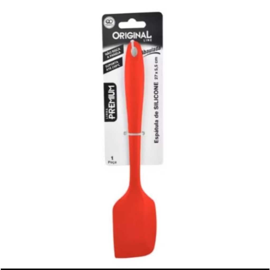 Utensilio Espatula Colher 27x6.5Cm Raspadora Pao Duro De Silicone Decorativa Para Bolo De Cozinha Resistente Multiuso