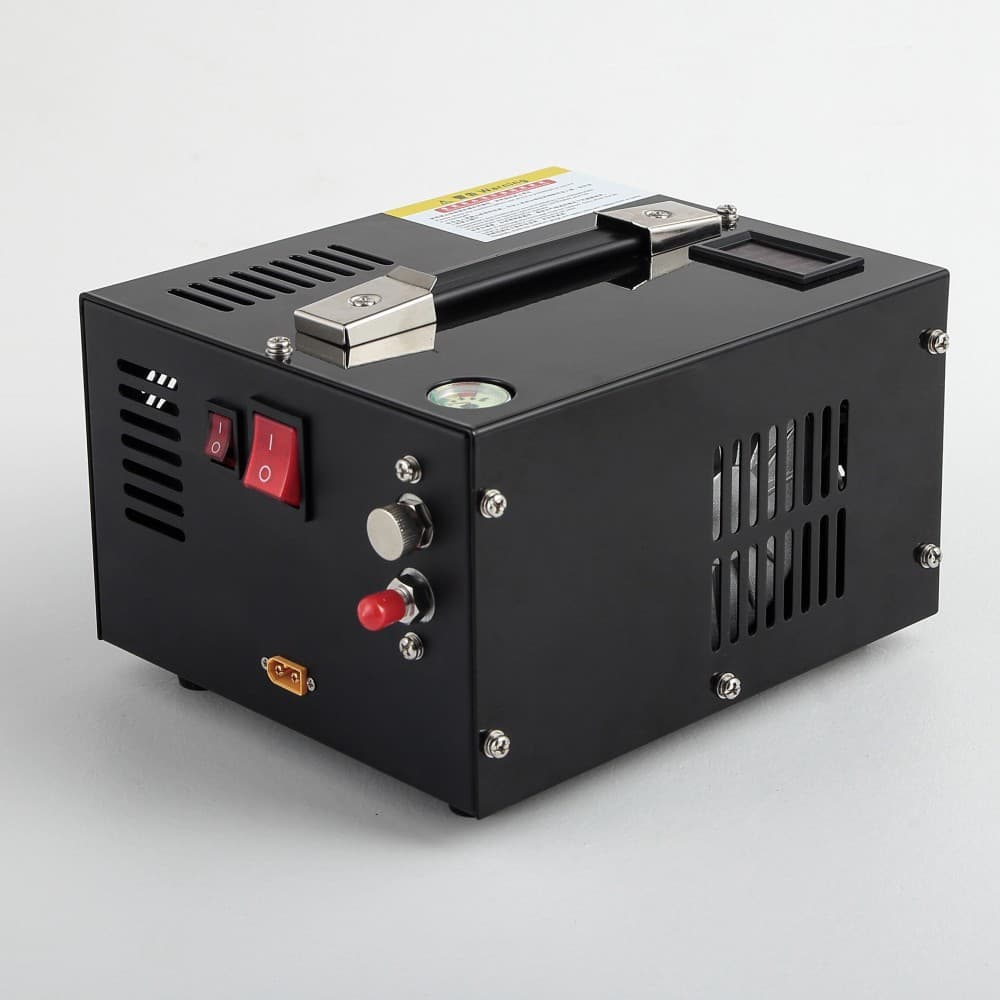 Compressor de Ar PCP 300 Bar (4500 PSI) 12V/220V | Cores Laranja e Preto