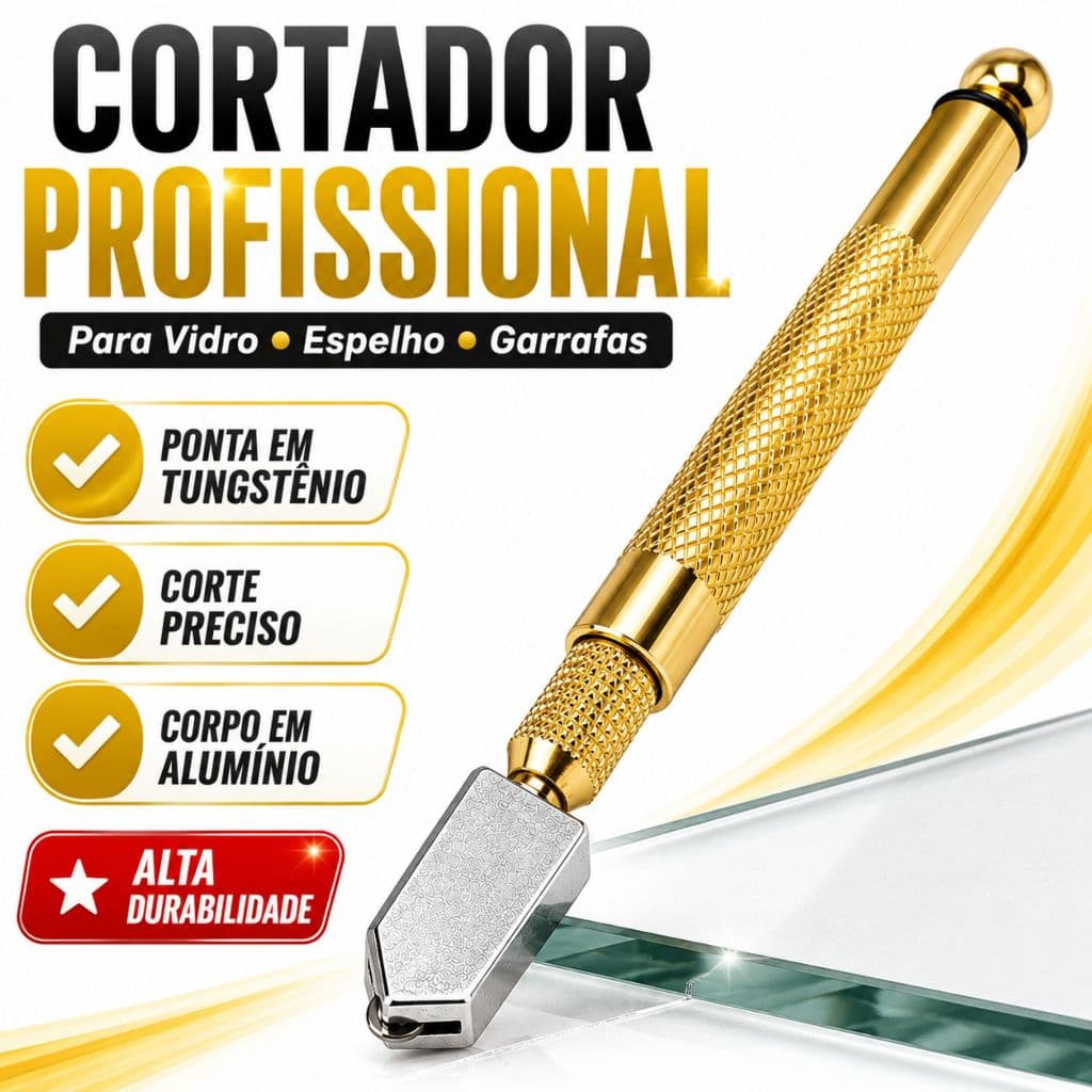 Cortador Vidro Espelho Profissional Ferramenta Cortar Vidro Espelho Azulejo Com Reservatório