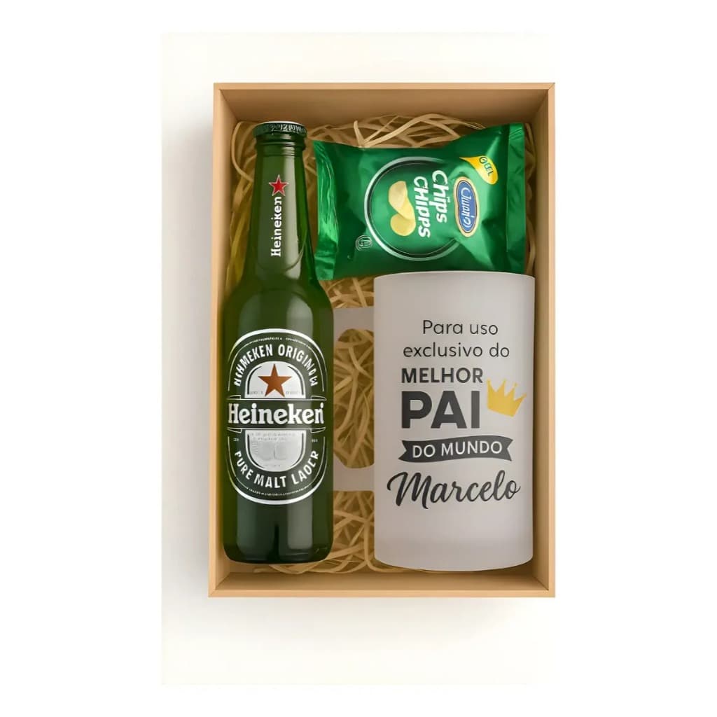 Presente Caixa Em Mdf Caneca Chopp Dia Dos Pais Aniversário