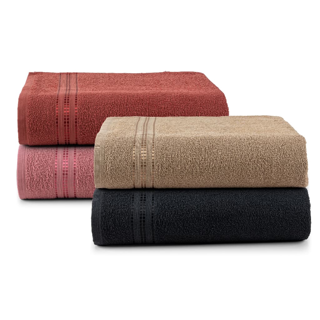 Kit Toalha de Banho 100% Algodão Jogo de Toalha Hipoalergênica 1,25m X 65cm 2 Peças Felpuda