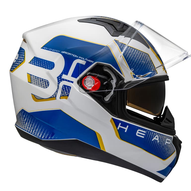 Capacete Fechado P/Moto Bieffe B40 Beyond Viseira Cristal e Óculos Solar Interno