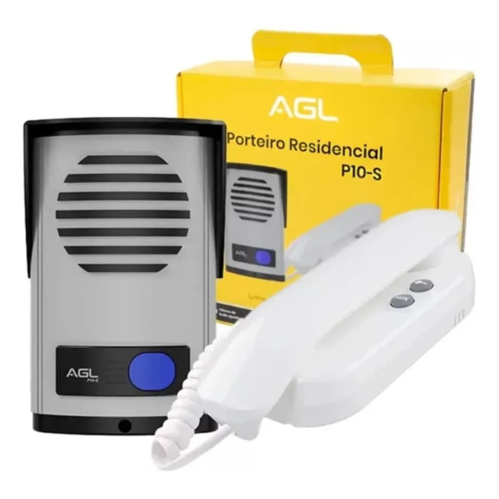 Porteiro Eletrônico P10 S Pequeno Agl Cor Alumínio
