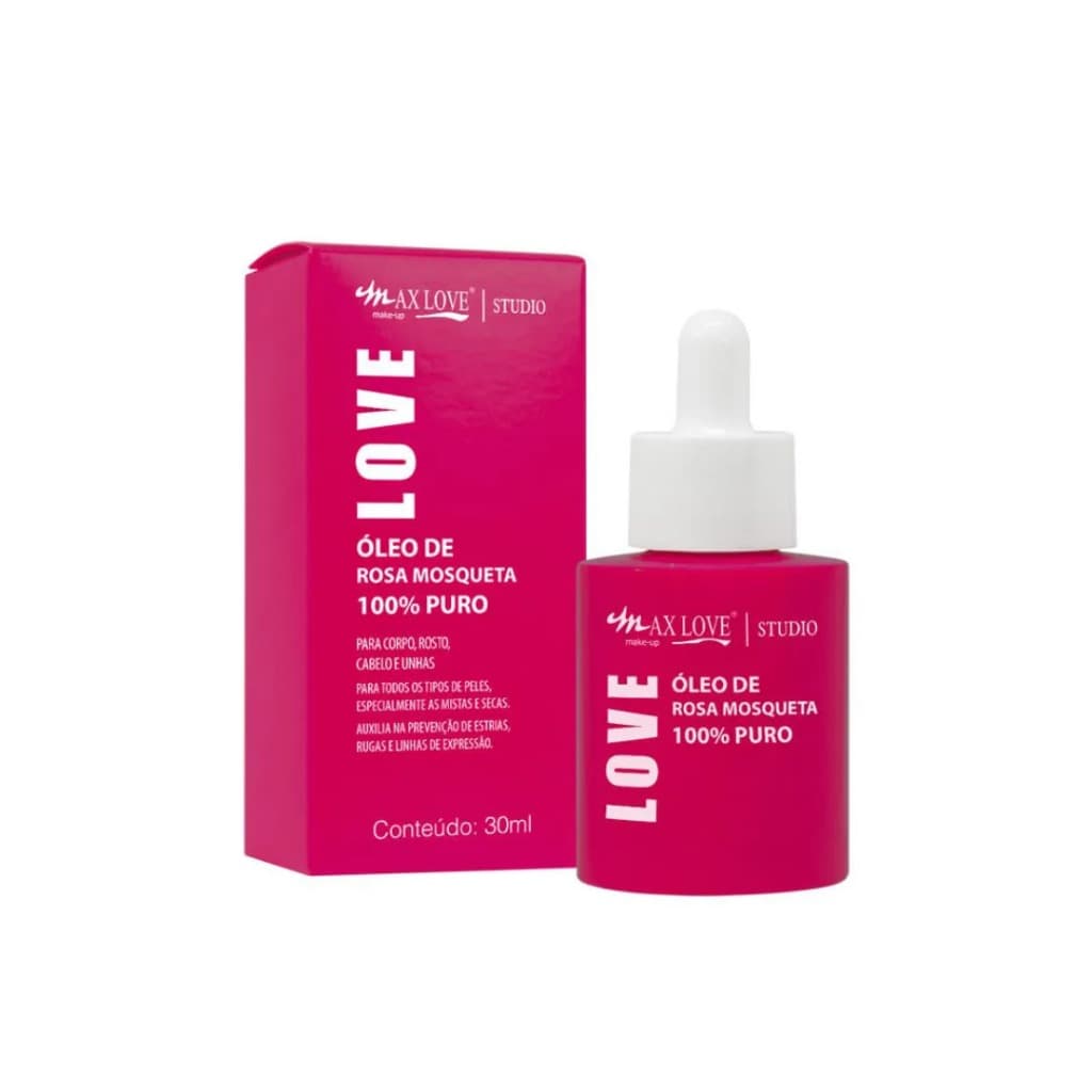 Óleo de Rosa Mosqueta 100% Puro 30ml - Max Love